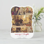 Carte de vœux de vacances avec cadre photo Memorie (Debout devant)