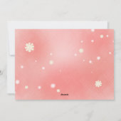 Carte de vœux de vacances avec chocolat chaud (Dos)