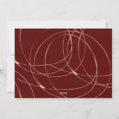 carte de vœux de vacances avec écriture dorée pour (Dos)