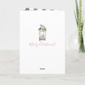 Carte de vœux de vacances avec Golden Retriever (Dos)