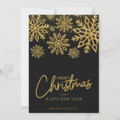 Carte de vœux de vacances avec logo d'entreprise F (Dos)