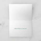 Carte de vœux de vacances avec message texte vinta (Intérieur)