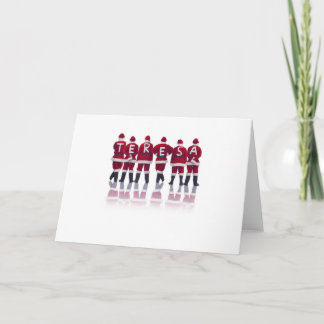 Carte De Voeux De Vacances Avec N'Importe Quel Nom