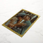 Carte de vœux de vacances avec paillettes de feuil (Rotation)