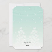 Carte de vœux de vacances avec photo de bonhomme d (Dos)