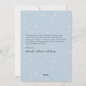 Carte de vœux de vacances avec photo de la scène " (Dos)