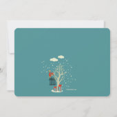 Carte de vœux de vacances avec photo de porte d'en (Dos)