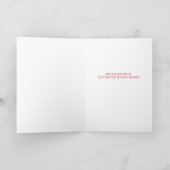Carte de vœux de vacances avec photo / Rouge (Intérieur)