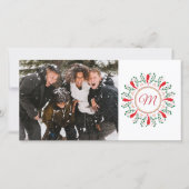 Carte de vœux de vacances avec piment rouge Feliz (Devant)