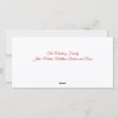 Carte de vœux de vacances avec piment rouge Feliz (Dos)