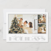 Carte de vœux de vacances avec plusieurs photos en (Devant)