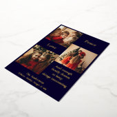 Carte de vœux de vacances avec trois photos (Rotation)