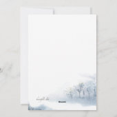 Carte de vœux de vacances avec un collage enneigé (Dos)