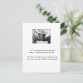 Carte de vœux de vacances avec un coude de Covid 1 (Debout devant)