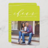 Carte de vœux de vacances avec un script amusant e (Devant / Derrière)