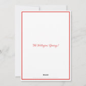 Carte de vœux de vacances Bonhomme de neige (Dos)