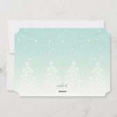 Carte de vœux de vacances Bonhomme de neige Joie (Dos)