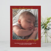 Carte de vœux de vacances «Bonne nuit à tous», ver (Debout devant)