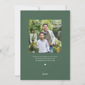 Carte de vœux de vacances couleur modifiable Arch  (Dos)