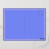 Carte de vœux de vacances Couronne Feuille d'or In (Verso)