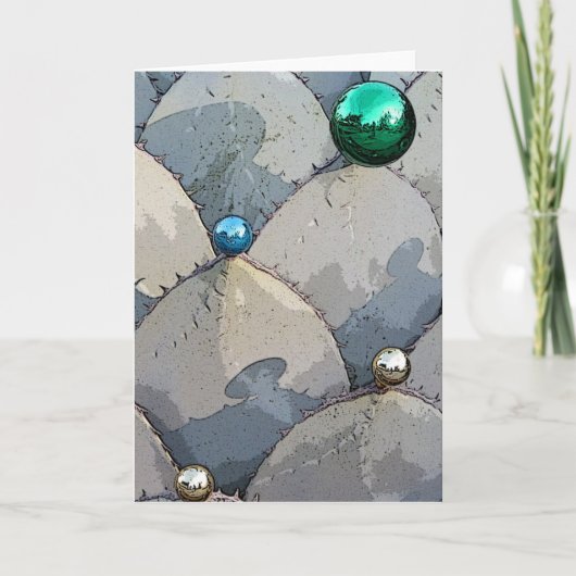 Carte de voeux de vacances d'agave (Devant)