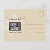 Carte de vœux de vacances dans un chalet (Dos)