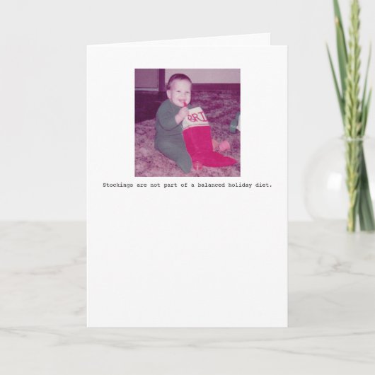 Carte de voeux de vacances de bas (Devant)