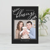 Carte de vœux de vacances de Branche Bénie (Debout devant)