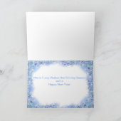 Carte de vœux de vacances de cheval Haflinger (Intérieur)