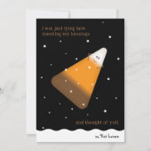 Carte de vœux de vacances de chocolat Candy Corn H (Devant)