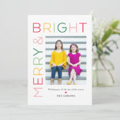 Carte de vœux de vacances de couleur modifiable si (Debout devant)