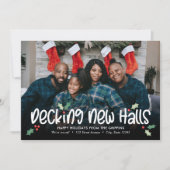 Carte de vœux de vacances de décoration joyeuse An (Devant)