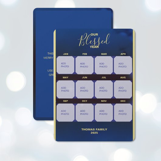 Carte de vœux de vacances de Flat pour notre année