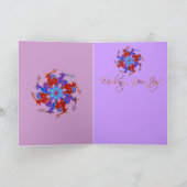 Carte de voeux de vacances de flocon de neige de (Intérieur)