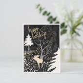 Carte de vœux de vacances de forêt de Moose Joyeus (Debout devant)