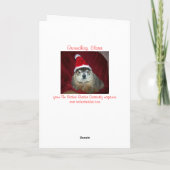 Carte de voeux de vacances de Groundhog Clara (Dos)