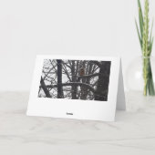 Carte de voeux de vacances de la bénédiction d'hiv (Dos)