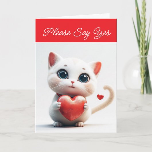 Carte de vœux de vacances de la Saint-Valentin ave (Devant)