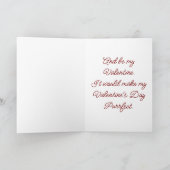 Carte de vœux de vacances de la Saint-Valentin ave (Intérieur)