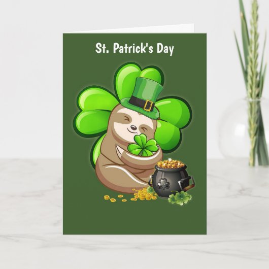 Carte de vœux de vacances de la St. Patrick pour p (Devant)