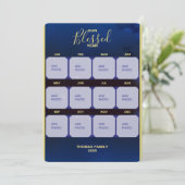 Carte de vœux de vacances de l'année bénie Flat (Debout devant)