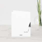 Carte de voeux de vacances de l'enseignant (Dos)