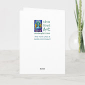 Carte de vœux de vacances de lutin joyeux (Dos)