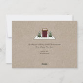 Carte de vœux de vacances de Maison de campagne ru (Dos)