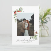 Carte de voeux de vacances de mariage en fuite Mar (Debout devant)