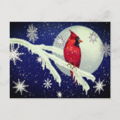 Carte de vœux de vacances de Noël Cardinal Forêt E (Devant)