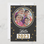 Carte de vœux de vacances de Nouvel An (Devant)