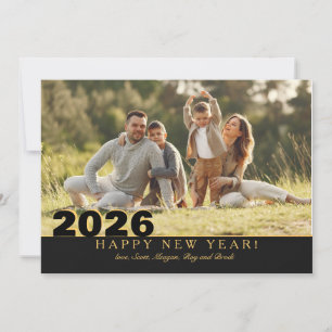 Carte de vœux de vacances de Nouvel An photo