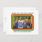 Carte de vœux de vacances de photo de famille Joye (Devant / Derrière)