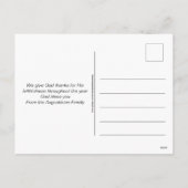 Carte de vœux de vacances de photo de famille Joye (Dos)